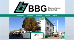 Desktop Screenshot of bbg-bau.de